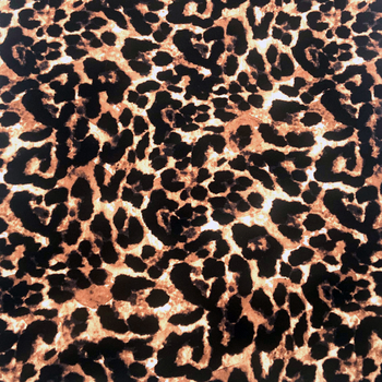 野生动物豹纹印花面料-HT1268