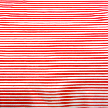 红白条纹平织面料 - HT140